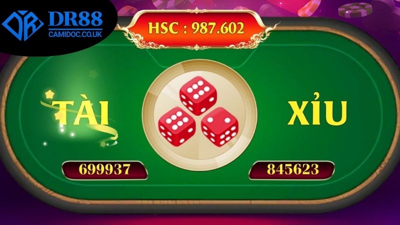 Các loại cược được cung cấp để chơi ở trong Tài Xỉu 3 cửa DR88