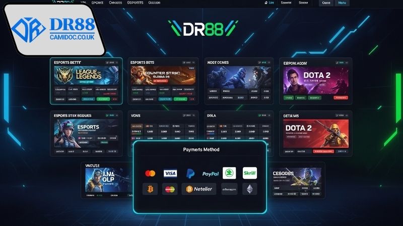 Lợi ích khi cá cược esports nhiều hình thức thanh toán DR88
