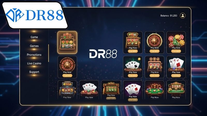 Các trò chơi đại lý trực tiếp DR88 phổ biến